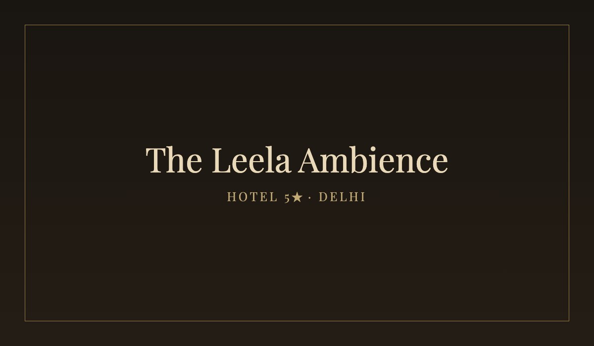 The Leela Ambience Convention Hotel — Hotel 5★ estándar · Delhi