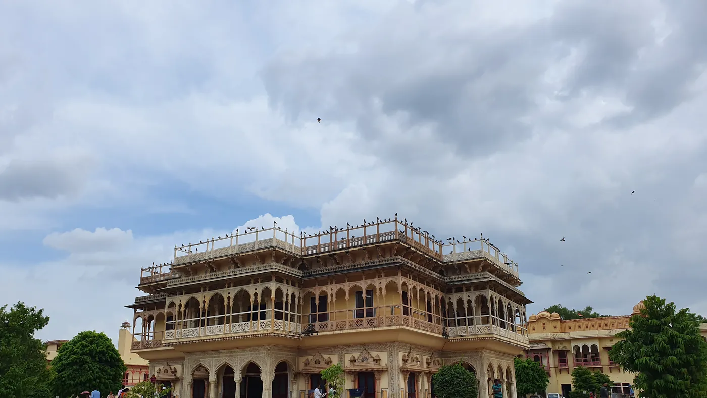 Pabellón de arenisca en Jaipur